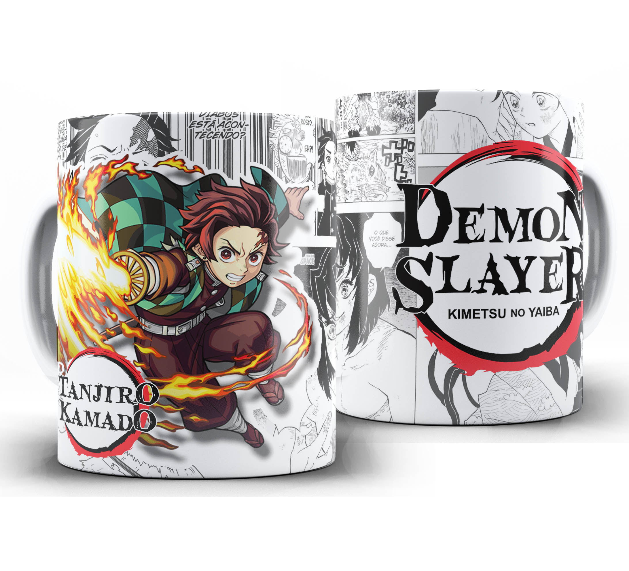 Caneca Anime Manga - Demon Slayer Kimetsu no Yaiba - Tanjiro Kamado